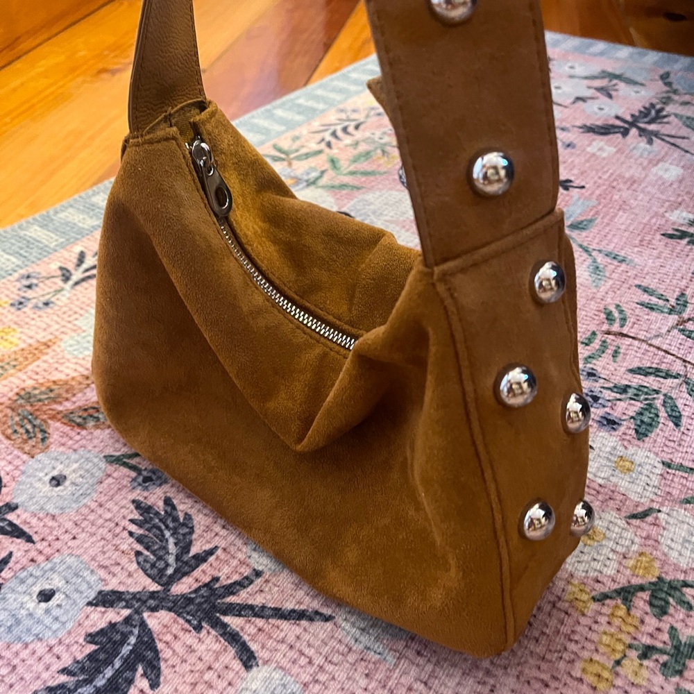 Faux Suede Purse